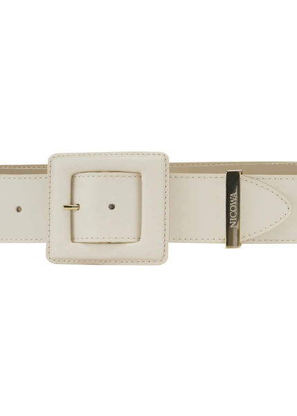 Nicowa Medium-width leather belt DOLCEWA in CREAMarticle number NC7A21102012E-072 Neueste Stile