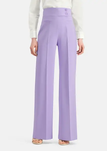 Nicowa Subtle Marlene trousers with a high waist - COREANA in LILAarticle number NC6A12009064E-145 Bis zu 65% Rabatt