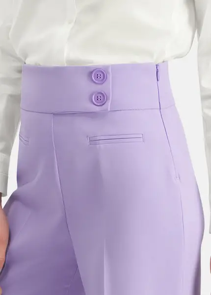 Nicowa Subtle Marlene trousers with a high waist - COREANA in LILAarticle number NC6A12009064E-145 Bis zu 65% Rabatt