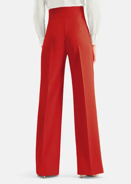 Nicowa Timeless Marlene trousers with creases - COREANA in REDarticle number NC6A12008014E-047 Nur für heute