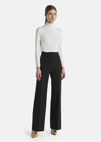 Nicowa Classic wide-leg trousers CORINO in BLACKarticle number NC7A24011019E-002 Nur noch ein Tag übrig