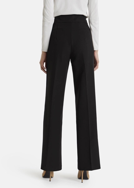 Nicowa Classic wide-leg trousers CORINO in BLACKarticle number NC7A24011019E-002 Nur noch ein Tag übrig