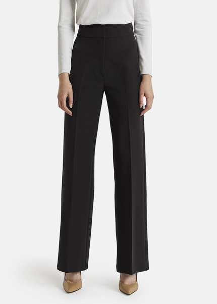 Nicowa Classic wide-leg trousers CORINO in BLACKarticle number NC7A24011019E-002 Nur noch ein Tag übrig
