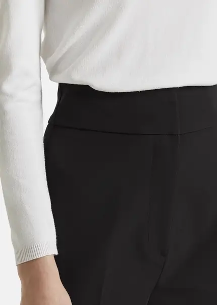 Nicowa Classic wide-leg trousers CORINO in BLACKarticle number NC7A24011019E-002 Nur noch ein Tag übrig