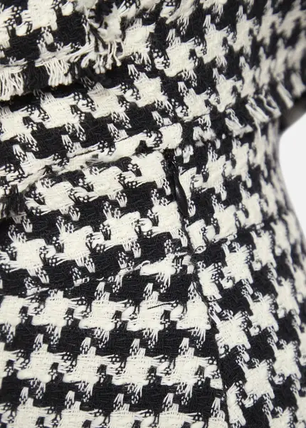 Nicowa Simple mini skirt made of bouclé LANITO in BLACK MULTICOLORarticle number NC8A22502019E-002 Clearance-Verkauf