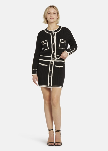 Nicowa Mini knit skirt - ANELIWO in BLACKarticle number NC8A22103019E-002 Speichern exportieren