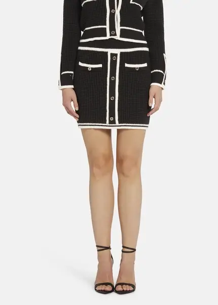 Nicowa Mini knit skirt - ANELIWO in BLACKarticle number NC8A22103019E-002 Speichern exportieren