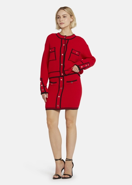 Nicowa Mini knit skirt - ANELIWO in REDarticle number NC8A22103014E-014 Black Friday Preise