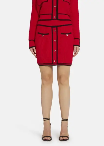 Nicowa Mini knit skirt - ANELIWO in REDarticle number NC8A22103014E-014 Black Friday Preise