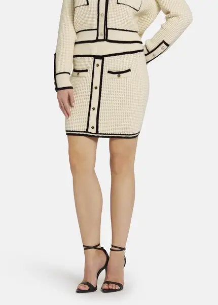 Nicowa Mini knit skirt - ANELIWO in CREAMarticle number NC8A22103012E-072 Im Verkauf