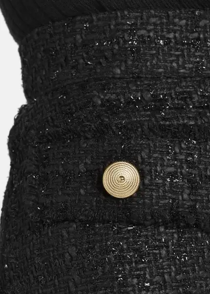 Nicowa Bouclé skirt with lamé effect BRUNAWI in BLACK LAMÉarticle number NC8A22506019E-002 zollfrei