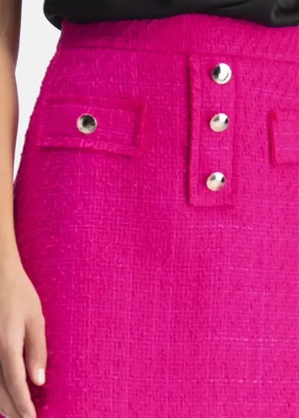 Nicowa Bouclé mini skirt- MIORO in PINKarticle number NC7A32013044E-139 50% Rabatt für begrenzte Zeit