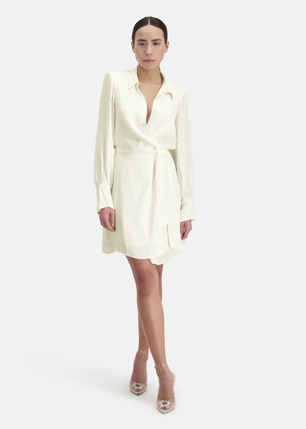Nicowa Wrap dress with shoulder pads - TIFOWA in WHITEarticle number NC8A12014011E-004 Online