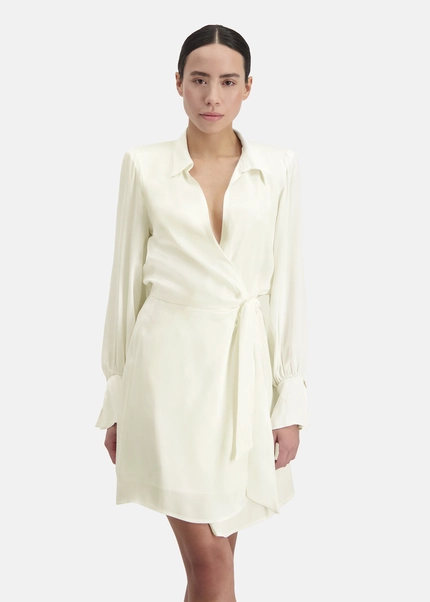 Nicowa Wrap dress with shoulder pads - TIFOWA in WHITEarticle number NC8A12014011E-004 Online