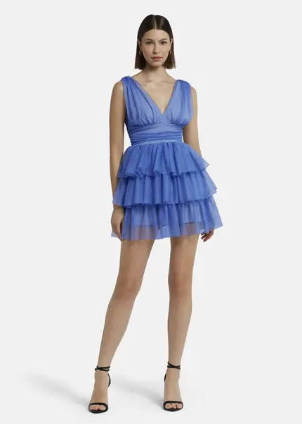 Nicowa Tulle mini dress - STELLOWA in bluearticle number NC9A1400325E-025 Hotsell