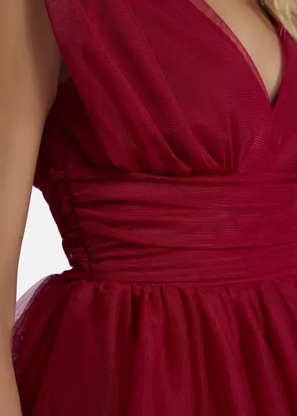 Nicowa Mini tulle dress - STELLOWA in dark berryarticle number NC8A22001014E-011 im Angebot