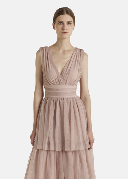 Nicowa Tulle maxi dress BALINO in BEIGEarticle number NC7A12027032E-138 Meist gekauft