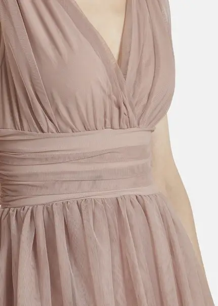 Nicowa Tulle maxi dress BALINO in BEIGEarticle number NC7A12027032E-138 Meist gekauft