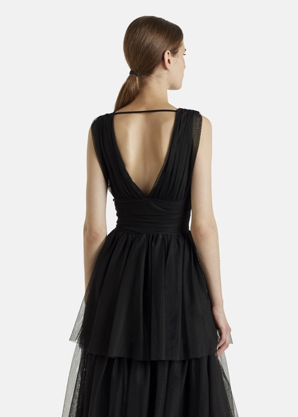 Nicowa Tulle maxi dress BALINO in BLACKarticle number NC7A12026019E-002 Blitzverkäufe