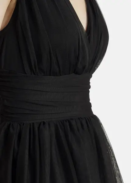 Nicowa Tulle maxi dress BALINO in BLACKarticle number NC7A12026019E-002 Blitzverkäufe