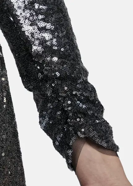 Nicowa Mini sequin wrap dress - MILOWA in SILVERarticle number NC8A22009031E-088 Fabrikpreis