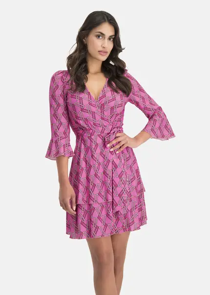 Nicowa Extravagant wrap dress - PINOWA in PINKarticle number NC7A12022044E-139 Flash Sale