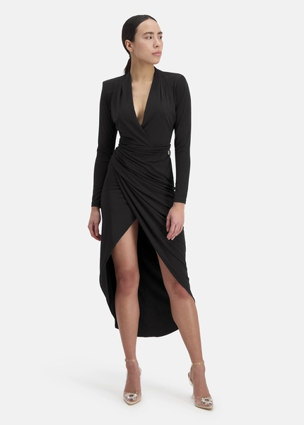 Nicowa Draped midi dress - MICIMA in BLACKarticle number NC8A12002019E-002 Exklusivangebot