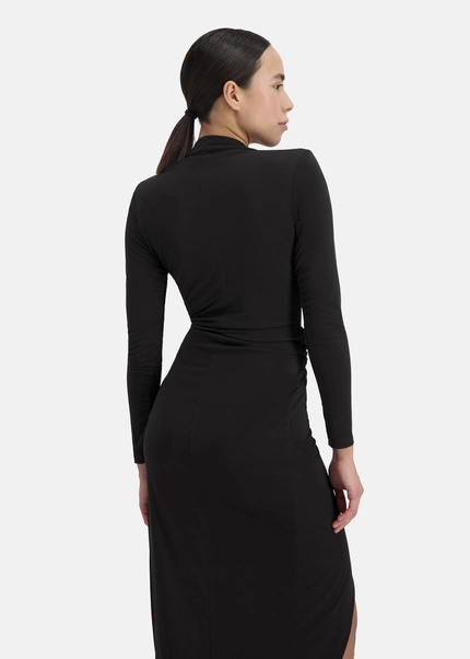 Nicowa Draped midi dress - MICIMA in BLACKarticle number NC8A12002019E-002 Exklusivangebot