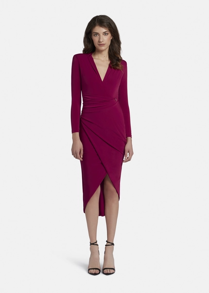Nicowa Draped midi dress - MICIMA in dark berryarticle number NC8A22003034E-011 Saisonschlussverkauf