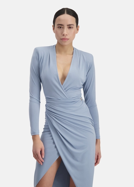 Nicowa Draped midi dress - MICIMA in LIGHTBLUEarticle number NC8A12003025E-019 Black Friday