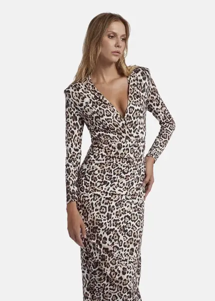 Nicowa Draped maxi dress - MICIMA in CREAMarticle number NC8A22006017E-072 Weihnachtsangebot