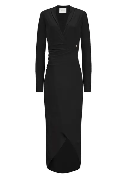 Nicowa Draped maxi dress - MICIMA in BLACKarticle number NC8A22005019E-002 Osterangebot