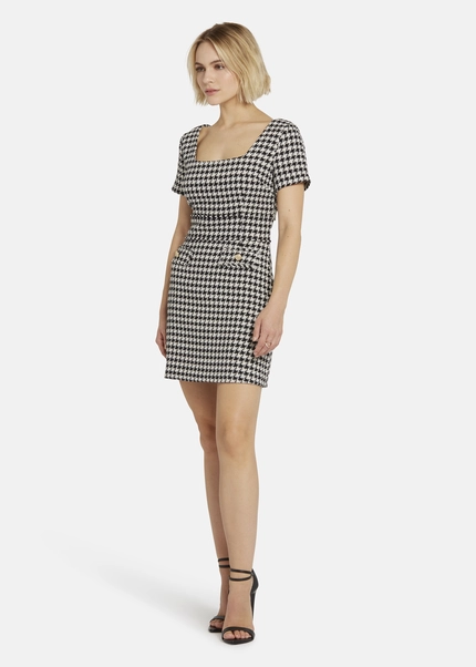 Nicowa Sheath bouclé dress VANTREA in BLACK MULTICOLORarticle number NC8A22509019E-002 Jubiläumsangebot