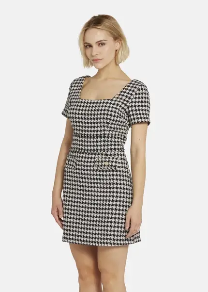 Nicowa Sheath bouclé dress VANTREA in BLACK MULTICOLORarticle number NC8A22509019E-002 Jubiläumsangebot