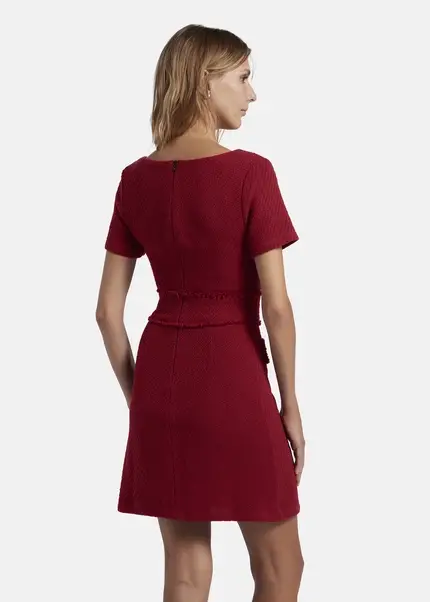 Nicowa Sheath bouclé dress VANTREA in dark berryarticle number NC8A22504034E-011 Lagerräumung