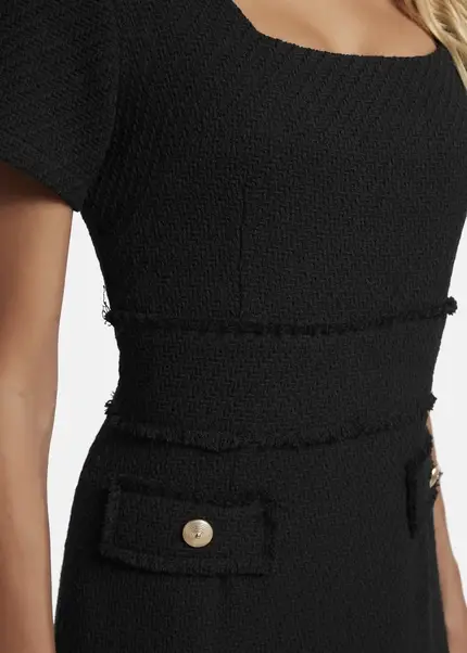 Nicowa Sheath bouclé dress VANTREA in BLACKarticle number NC8A22504019E-002 Heißer Verkauf