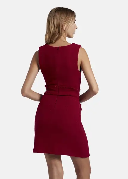 Nicowa Short bouclé dress CHIMORA in dark berryarticle number NC8A22503034E-011 Neueste Mode