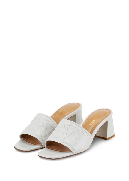 Nicowa Monogram block sandal - CAPULIO NCW in Creamarticle number NC8A11503012E-072 Große Rabatte