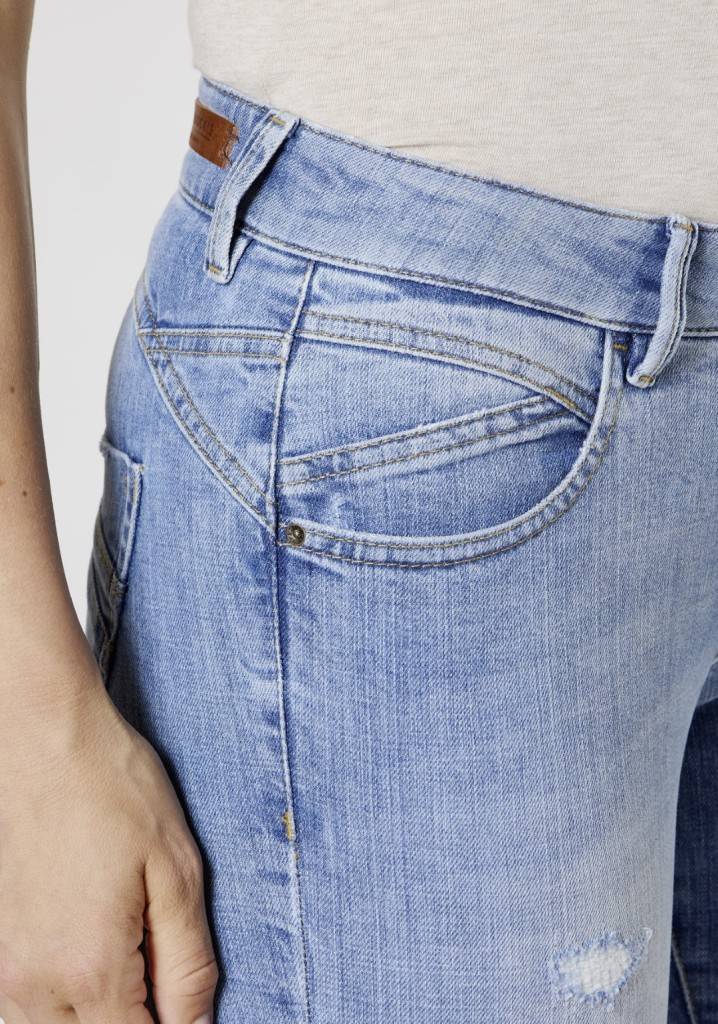 Paddocks LUCY Skinny fit - vintage blue with handwork and 3D pleats Zeitlich begrenztes Angebot