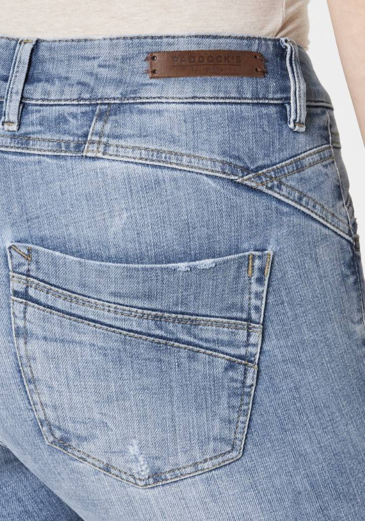 Paddocks LUCY Skinny fit - vintage blue with handwork and 3D pleats Zeitlich begrenztes Angebot