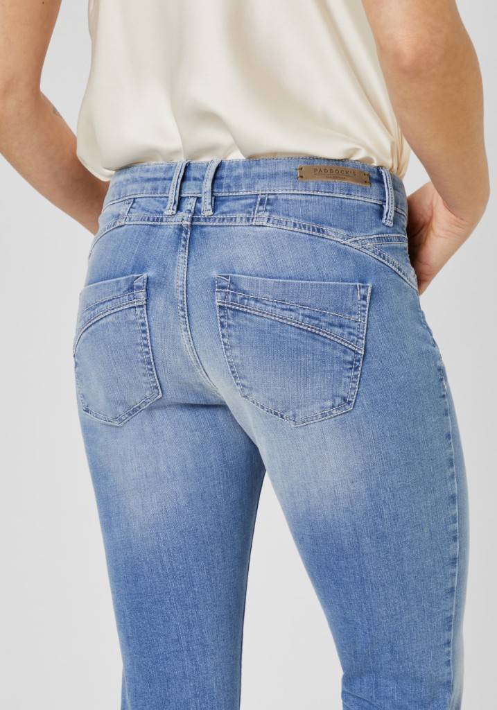 Paddocks LUCY Saddle Stitch MOTION&COMFORT Skinny fit - bleached blue with heavy handwork Bestseller
