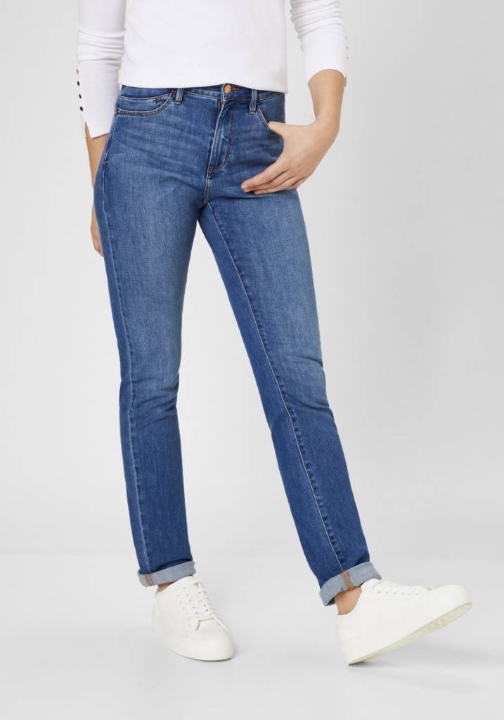 Paddocks PAT LIGHT DENIM schmale Passform - mid blue with using and moustache Riesige Ersparnisse