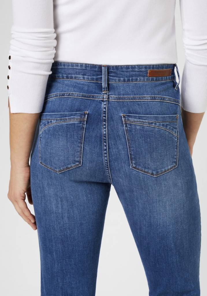 Paddocks PAT LIGHT DENIM schmale Passform - mid blue with using and moustache Riesige Ersparnisse