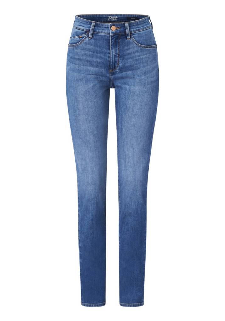 Paddocks PAT LIGHT DENIM schmale Passform - mid blue with using and moustache Riesige Ersparnisse