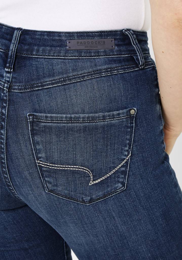Paddocks PAT SOFT DENIM schmale Passform - dark blue use moustache Letzte 2 Tage