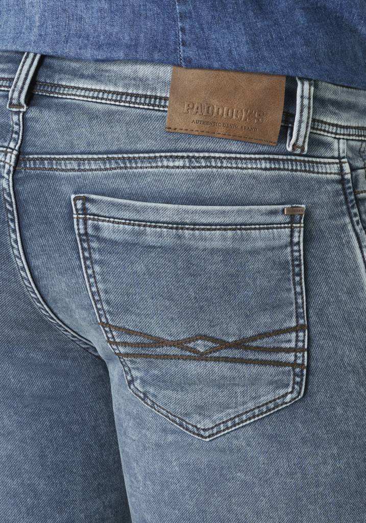 Paddocks DEAN MOTION&COMFORT JOGG DENIM schmale Passform - dark blue used moustache 50% Rabatt mit kostenlosem Versand