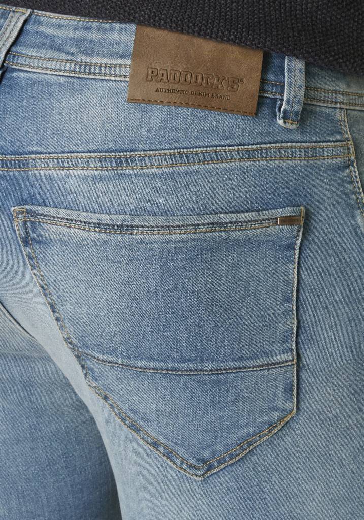 Paddocks DEAN / WITHOUT DESTROY schmale Passform - medium blue used moustache Begrenzt auf 3 Tage