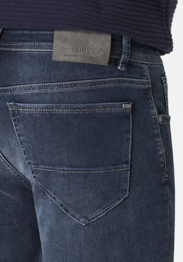Paddocks DEAN MOTION&COMFORT schmale Passform - blue black used and moustache Speichern exportieren