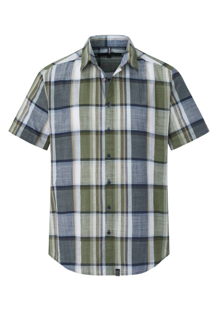 Paddocks Short sleeve shirt big check normale Passform - khaki Angebote