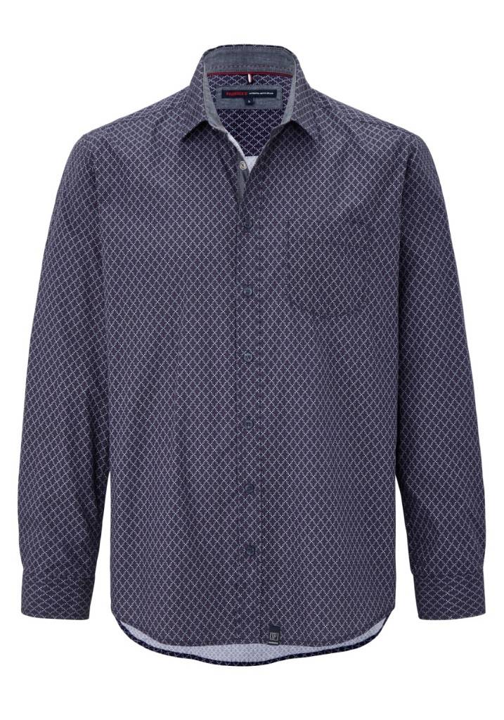 Paddocks shirt with 1 bust pocket normale Passform - Red Fabrikverkauf